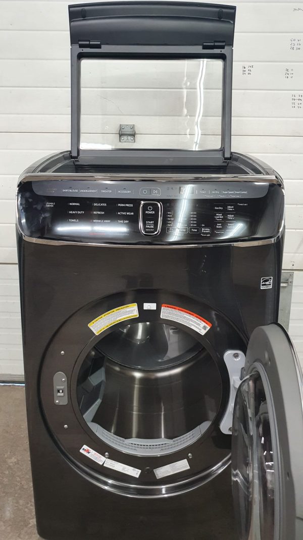 Used Less Than 1 Year Samsung Set Double Washer WV60M9900AV/A5 and Dryer DVE60M9900V/AC