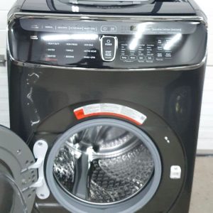Used Less Than 1 Year Samsung Set Double Washer WV60M9900AVA5 and Dryer DVE60M9900VAC (7)