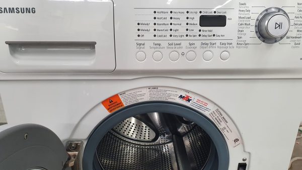 Used Samsung Set Apartment Size Washer WF-J1254 and Dryer DV665JW