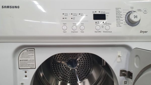 Used Samsung Set Apartment Size Washer WF-J1254 and Dryer DV665JW