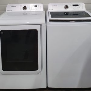 Used Samsung Set Washer WA422PRHDWR and Dryer DV422EWHDWR