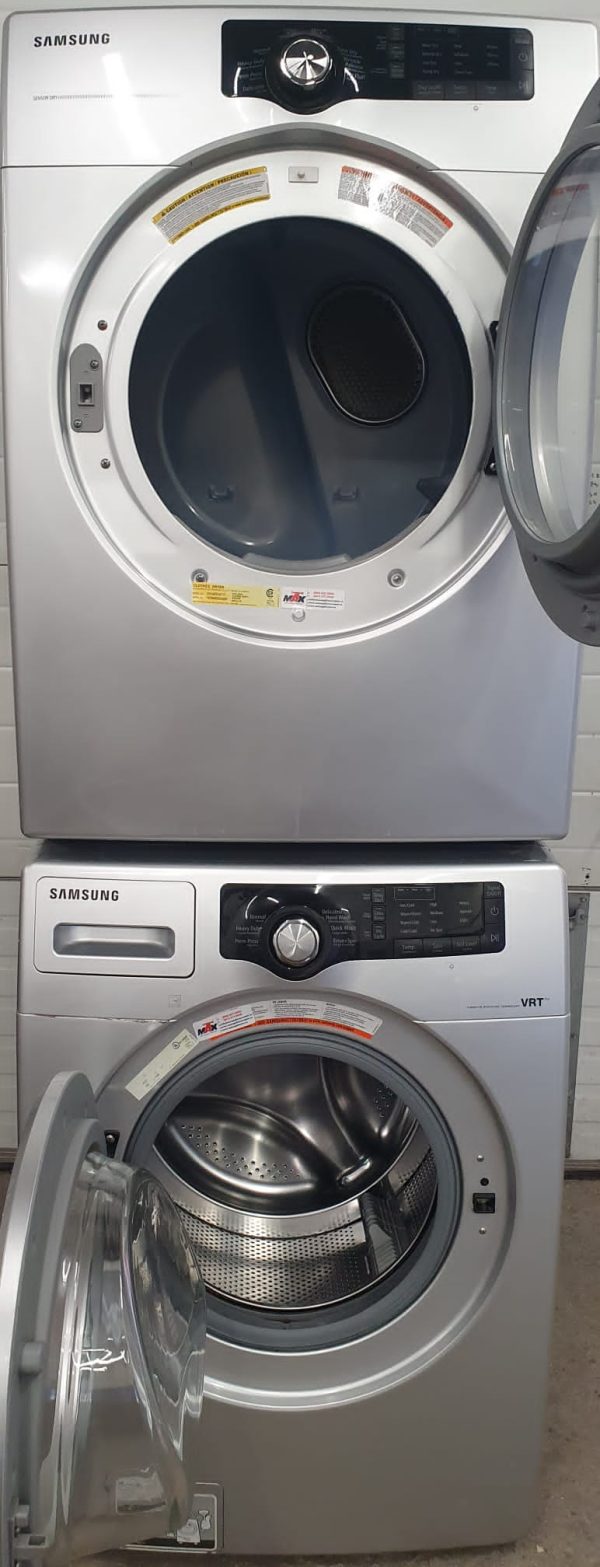 Used Samsung Set Washer WF210ANS and Dryer DV210AES