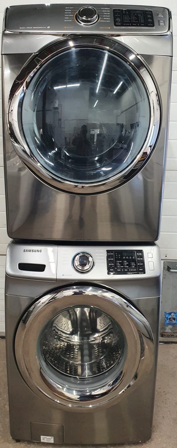 Used Samsung Set Washer WF45M5500AP and Dryer DV42H5600EP