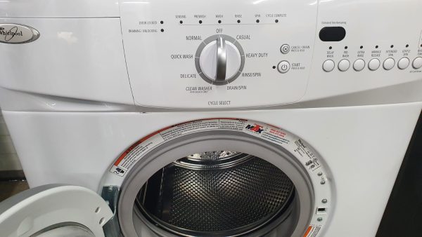 Used Whirlpool Apartment Size Set Washer WFC7500VW2 and Dryer YWED7500VW