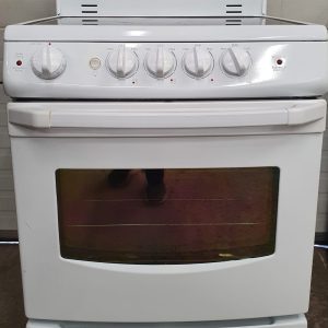 Used GE Electric Stove JCAS730MWW Apartment Size