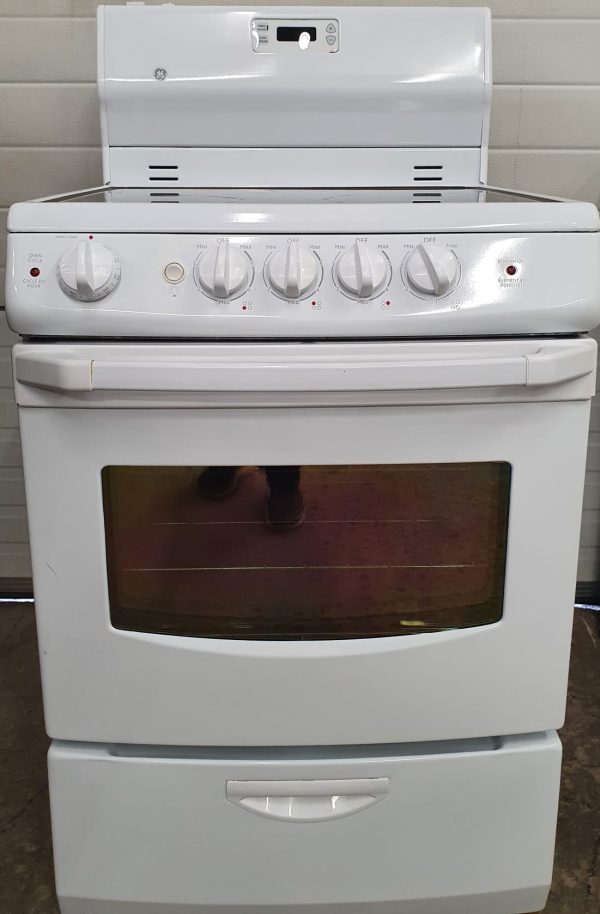 Used GE Electric Stove JCAS730MWW Apartment Size