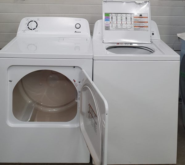 Used Amana Set  Washer NTW4605EW0 & Electric Dryer YNED4655EW1