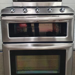 Used KitchenAid Dual (Gas/Electric) stove KDRS505XSS01