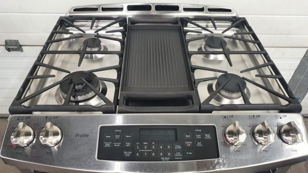 Used GE Slide In Gas Stove PCGS920SEF5SS