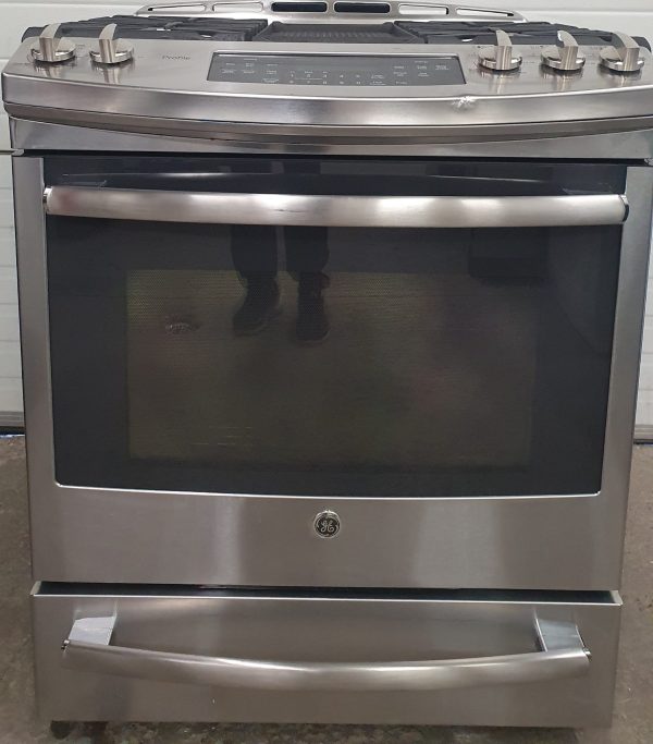 Used GE Slide In Gas Stove PCGS920SEF5SS
