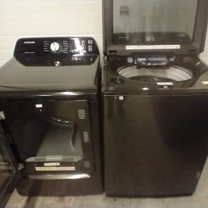 Open Box Floor Model Set Samsung Washer WA50A5400AVA4 and Dryer DVE45T3400V (2)