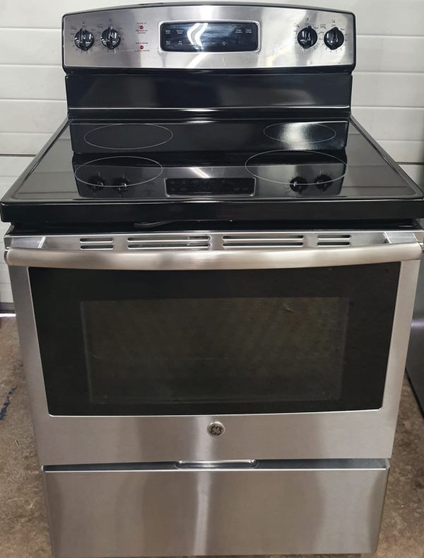Used GE Electric Stove JCB635SJ1SS with New Cooktop
