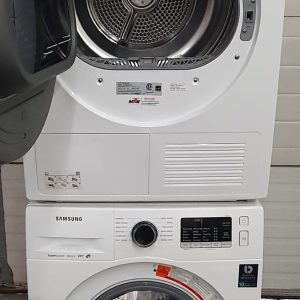 Used Less Than 1 Year Samsung Set Apartment Size Washer WW22K6800AW and Ventless Electric Dryer DV25B6800HW (3)