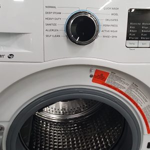 Used Less Than 1 Year Samsung Set Apartment Size Washer WW22K6800AW and Ventless Electric Dryer DV25B6800HW (4)