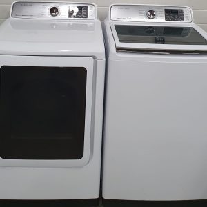 Used Samsung Set Washer WA50M7450AW and Dryer DVE50M7450W (1)