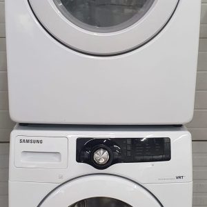 Used Samsung Set Washer WF210ANW and Dryer DV210AEW
