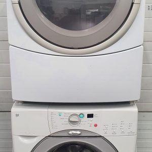 Used Whirlpool Set Washer GHW9100LW2 and Dryer YGEW9250PW1