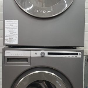 Open Box Asko set Washer W4114C.T and Dryer T411VD.T Apartment Size