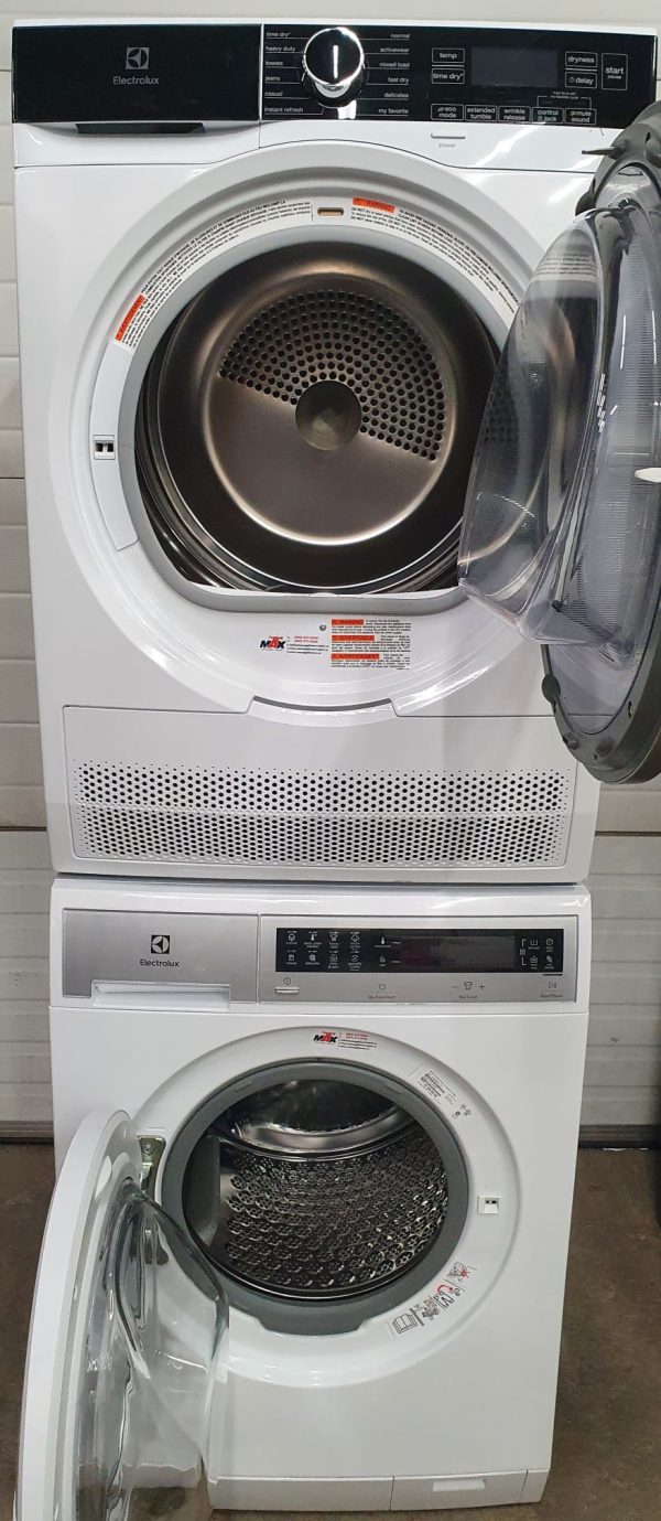 Used Electrolux Set Apartment Size Washer EFLS210TIW00 and Dryer ELFE422CAW
