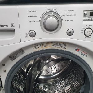 Used LG Set Washer WM3050CW and Dryer DLE2250W (2)