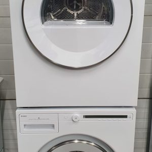Used less than 1 Year Asko Set Compact washer W2084.W.U and Dryer T208V.W (2)