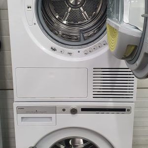 Used less than 1 Year Asko Set Compact washer W4114C.W and Vent Less Dryer T411HS (2)