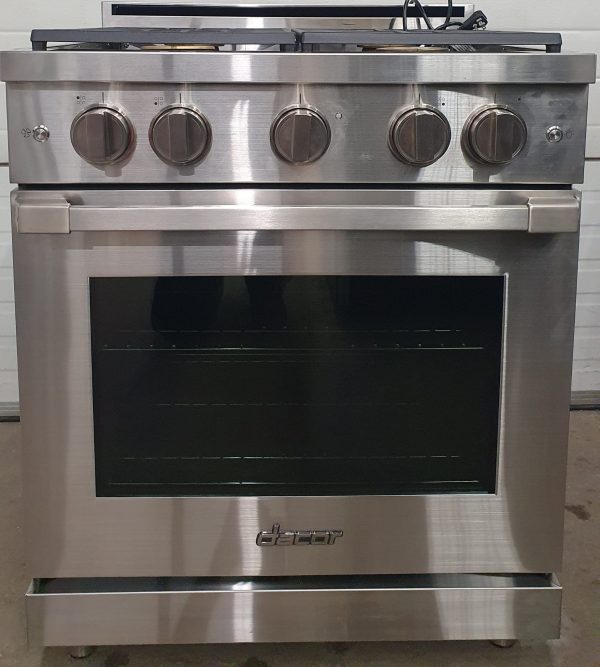 Used Dacor 30" Professional Style Natural Gas Pro Range HGPRS30S/NG