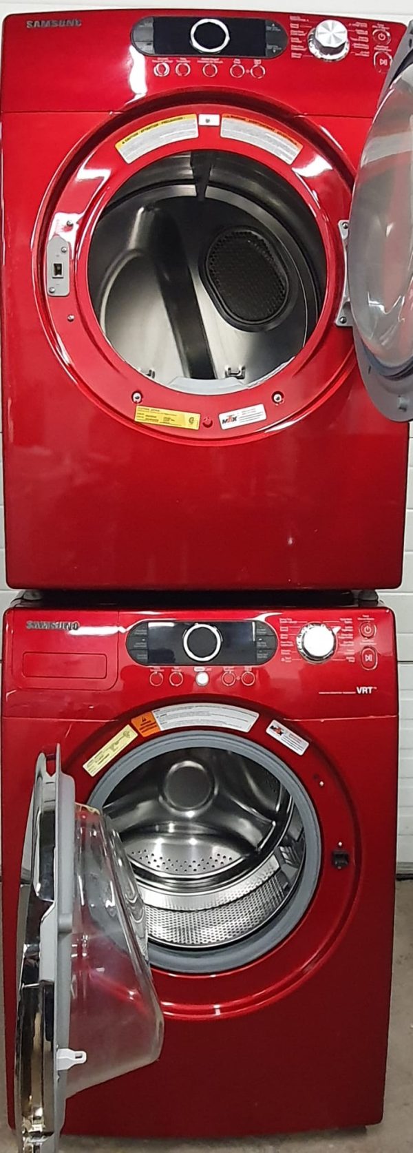 Used Samsung Set Washer WFWF337AAR And Dryer DV337AER