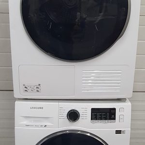 Open box Samsung Set Apartment Size Washer WW22K6800AW and Ventless Dryer DV25B6800HW