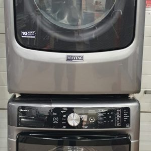 Used Maytag Set Washer MHW7000XG1 And Electric Dryer YMED8200FC0