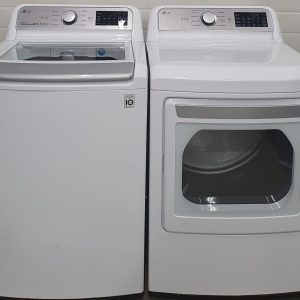 Open Box LG Set WT7300CW and Dryer DLEX7250W