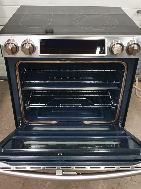 Used Less than 1 Year Samsung NE58K9850WS Electric Stove