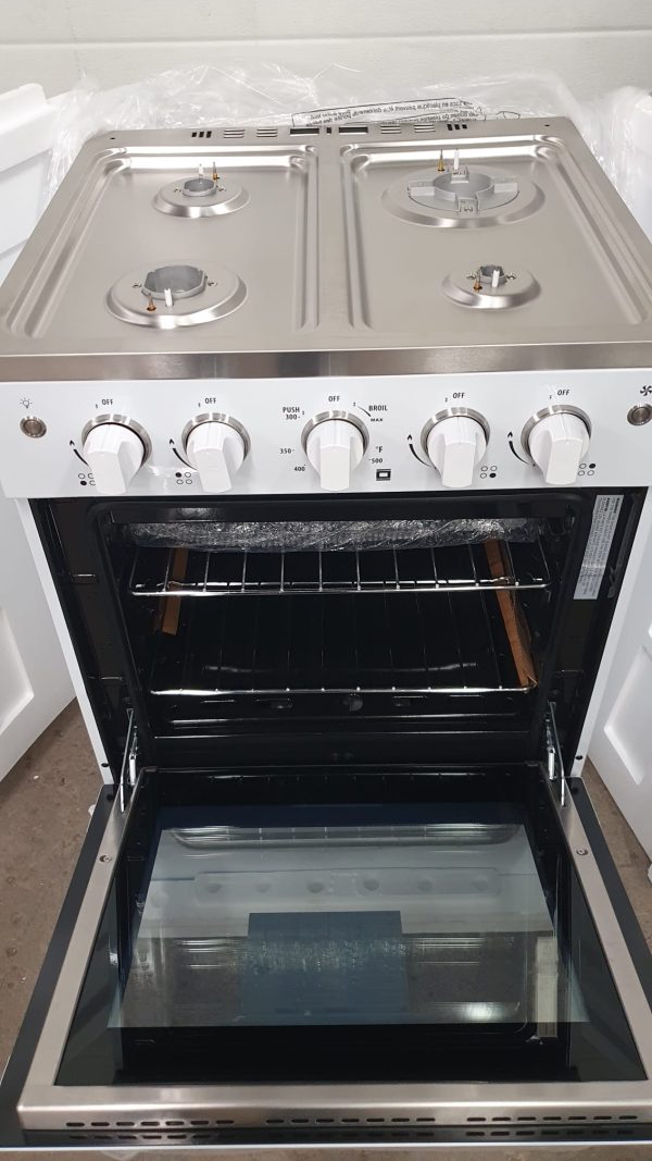 Open Box Unique Appliances Prestige Gas Range UGP-24VPC1W with Convection Oven with 1 Year Warrenty