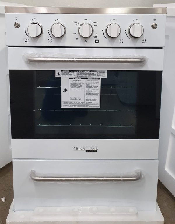 Open Box Unique Appliances Prestige Gas Range UGP-24VPC1W with Convection Oven with 1 Year Warrenty