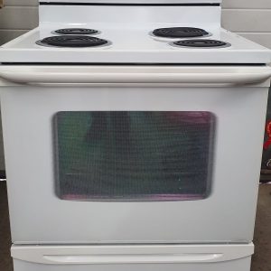 USED WHIRLPOOL ELECTRIC STOVE 880598124P0